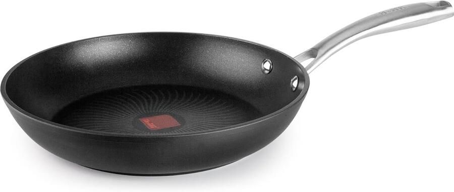 Braadpan Kookpan Gerechten Bereiden Temperatuur Indicator 30 cm Zwart