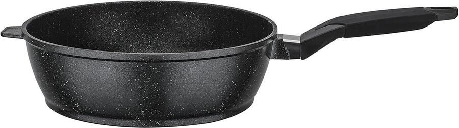 Braadpan Kookpan Gerechten Bereiden Titanium harde grond 28 cm Zwart