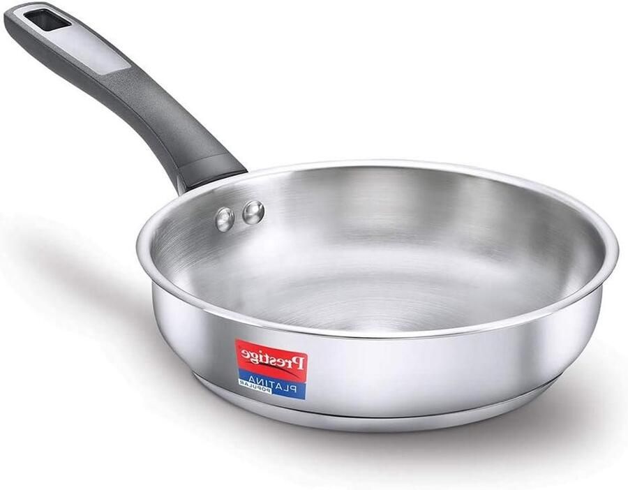 Braadpan Kookpan Koekenpan Gelijkmatig Koken Impact Gesmede Bodem 260 mm Zilver