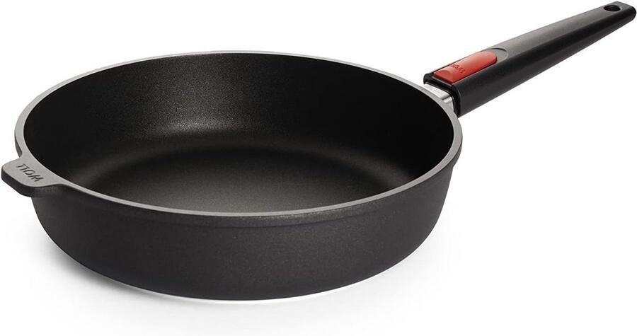 Braadpan Kookpan Koken en braden Afneembaar handvat 28 cm Zwart