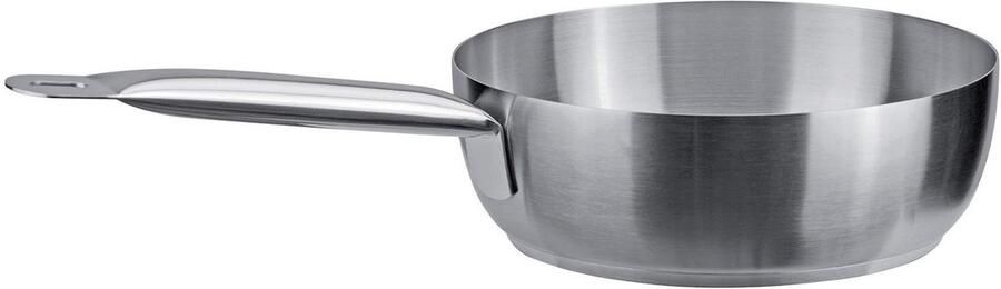 Braadpan Kookpan Langzaam Koken Roestvrij Staal 16 cm Zilver