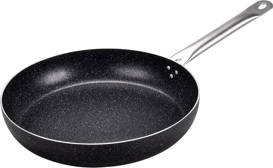 Braadpan Kookpan Lekker Koken Antiaanbaklaag 36 cm Zwart
