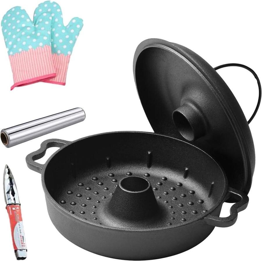 IJzeren Pan Bakpan Oven Thuis Grillen Gelijkmatige Warmte 30.5 cm Meerkleurig
