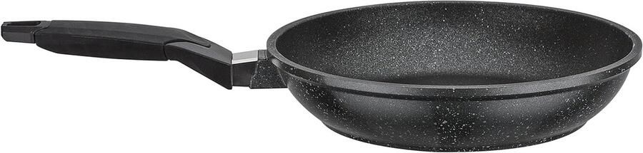 Braadpan Kookpan Sauspan Gezond Koken Verstevigde Bodem 20 cm Zwart