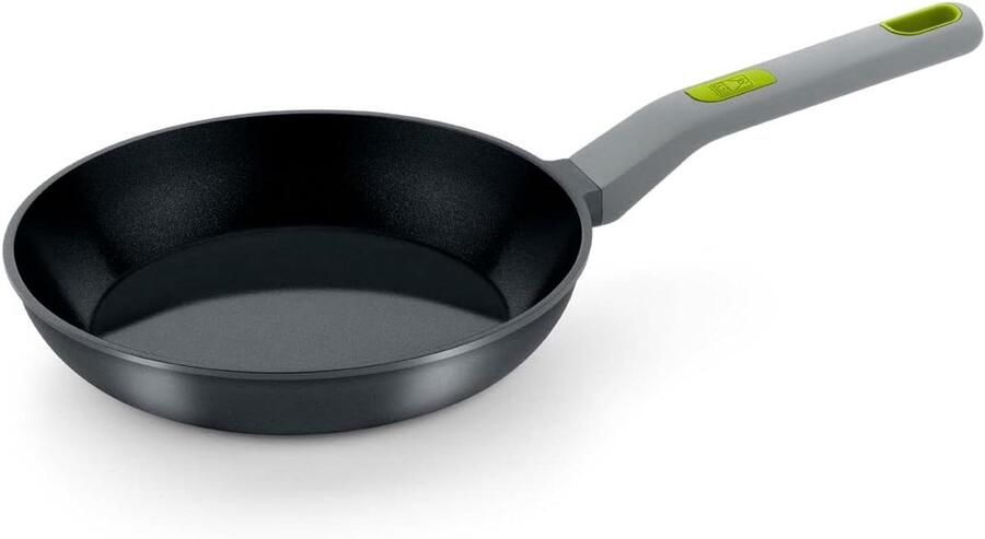 Braadpan Kookpan Stoofpan Duurzaam Koken 100% Gerecycled Aluminium 22 cm Grijs