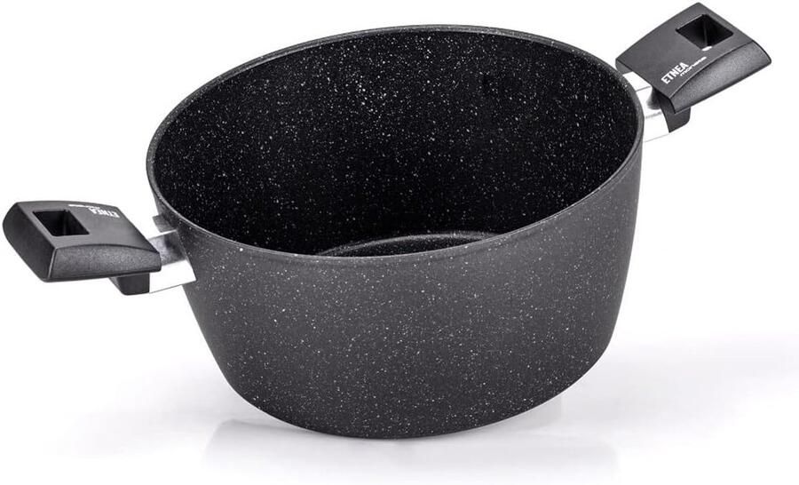Braadpan Kookpan Stoofpan Gelijkmatig Koken Artech Stone Ultra Coating 24 cm Grijs