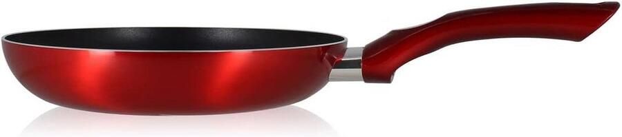 Braadpan Kookpan Stoofpan Koken op Inductie PFAS-vrije Antiaanbaklaag 24 cm Rood