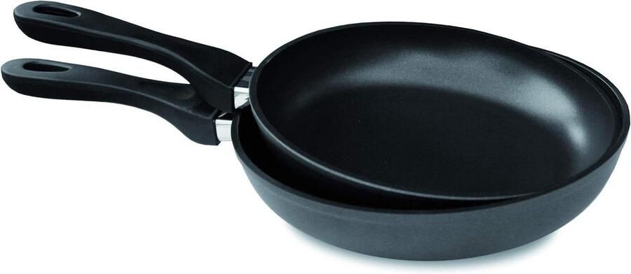 Braadpan Kookpan Stoofpan Langzaam Garen Gesmeed Aluminium 20 cm diameter Zwart