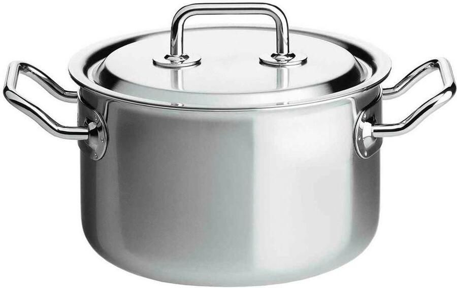 Braadpan Kookpan Stoofschotels Maken 5-laags Materiaal 24 cm Zilver