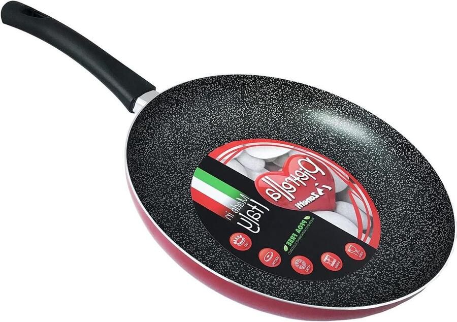 Braadpan Kookpan Stoofschotels Maken Snelle Warmteverdeling 20 cm Rood
