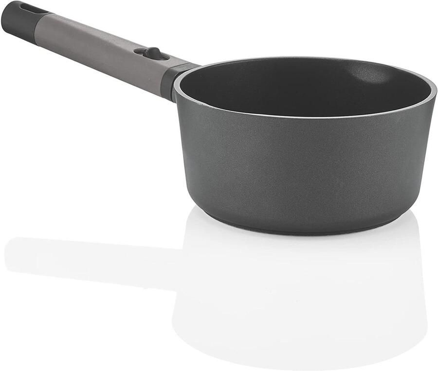 Braadpan Kookpan Stoofschotels Maken Titanium Versterkt 18cm Diameter Zwart