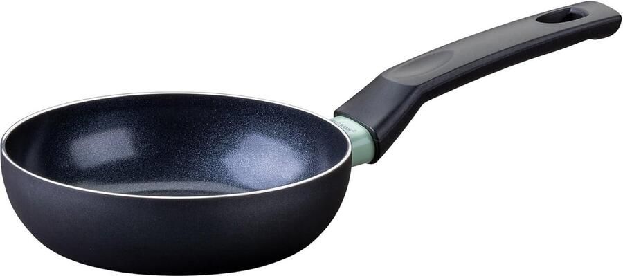 Braadpan Kookpan Vlees en groenten braden Krasbestendige keramische coating 16 cm diameter Zwart