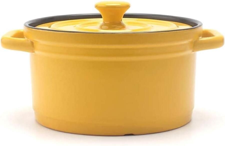 Braadpan Kookpot Soeppan Stoofpan Klassiek Koken Keramische Anti-aanbaklaag 5 Liter Geel