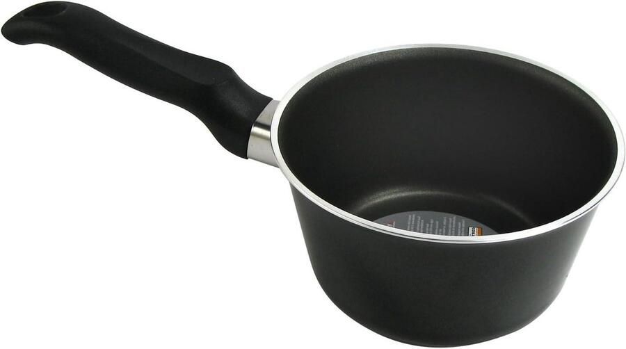 Braadpan met 1 handvat Kookpan Sauspan Koken en braden Nikkelvrije antiaanbaklaag 16 cm Zwart