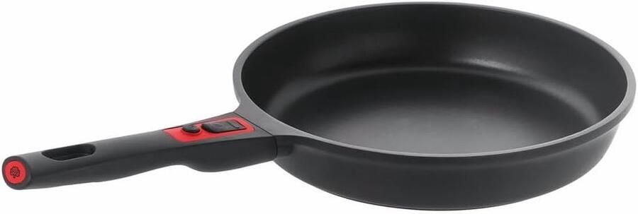 Braadpan met Afneembare Handgreep Koekenpan Koopman Comfortabel Braden Gegoten Aluminium Kwaliteit 28 cm Zwart