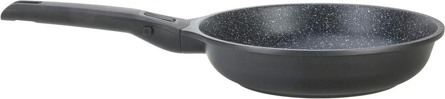 Braadpan met Afneembare Handgreep Koekenpan Stoofpan Energiebesparend Koken Vitafon Granit Anti-aanbaklaag 28 cm Zwart