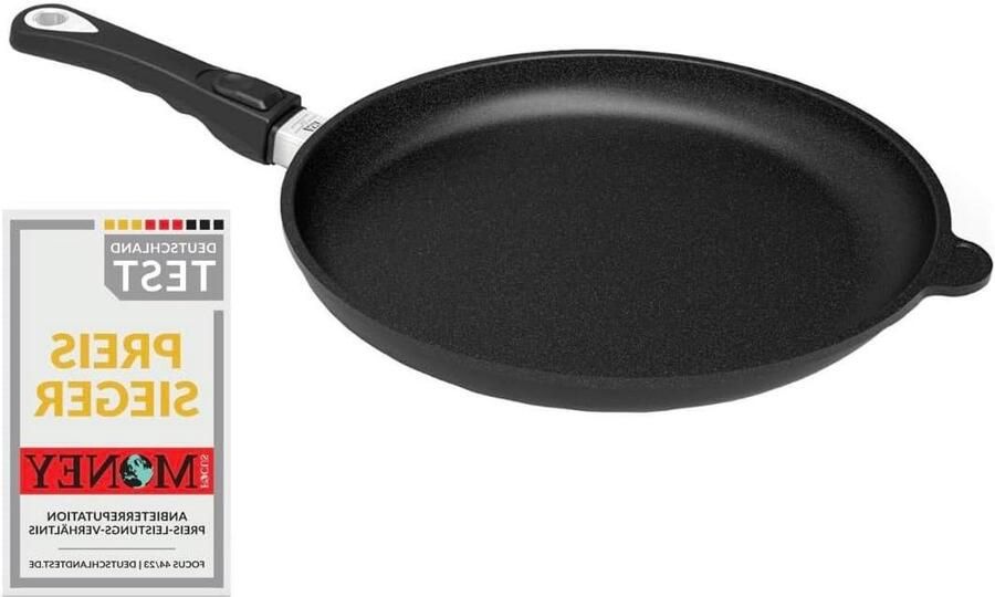 Braadpan met Afneembare Steel Zwenkpan Koekenpan Inductie Koken Extra Dikke Bodem 32 cm Diameter Grijs