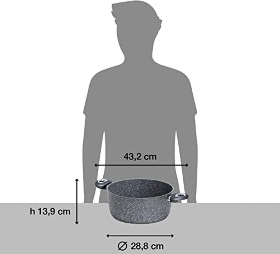 Braadpan met antiaanbaklaag 28 cm geschikt voor inductie