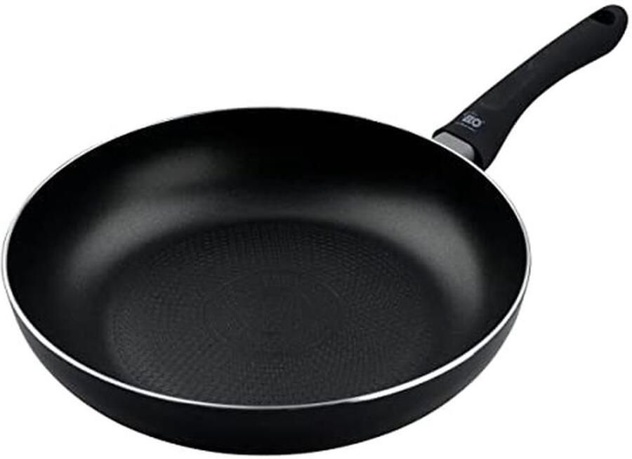 Braadpan met deksel Koekenpan aluminium Gezond koken Met oliedoseerder Ø 24 cm Zwart