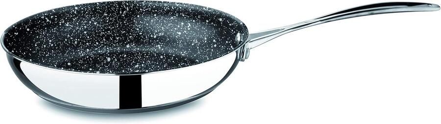 Braadpan met deksel Kookpan Stoofpan Langzaam Garen Drielaagse thermische bodem 24 cm Roestvrij staal