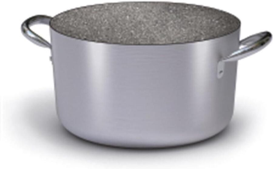 Braadpan met Handgrepen Aluminium Pan Stoofschotels Maken Keramische Deeltjes 32 cm Grijs