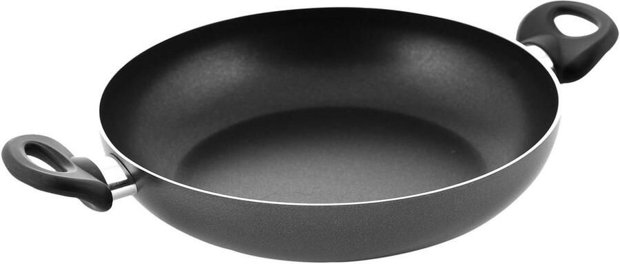 Braadpan met Handgrepen Kookpan Aluminium Stoofschotels Maken Antiaanbaklaag 26 cm Antraciet Zwart