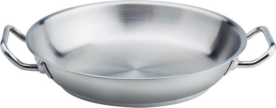 Braadpan met handgrepen Kookpan Stoofpan Langzaam Garen Roestvrij staal 18 10 36 cm diameter Zilverkleurig