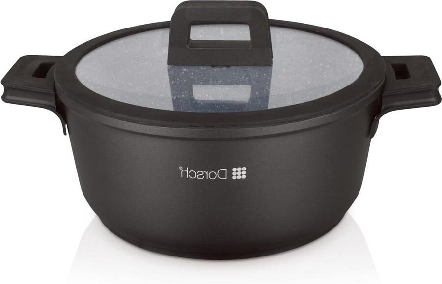 Braadpan Ovenschaal Lekker Koken Keramische antiaanbaklaag 26 cm 5.2 liter Zwart