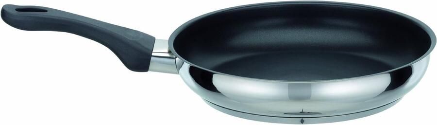 Braadpan Kookpan Roestvrij Staal Aanbraden en Stoven Teflon Select Coating 2.5 liter Zwart