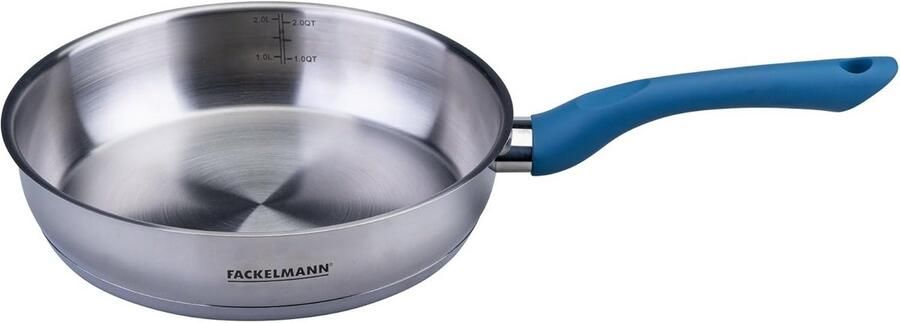 Braadpan Roestvrij Staal Kookpan Dagelijks Koken Universeel Geschikt Ø 24 cm Zilver