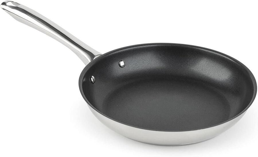 Braadpan Roestvrij Staal Kookpan Met Deksel Langzaam Garen Full Induction Bodem 30 cm Metaal