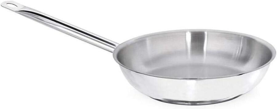Braadpan Roestvrij Staal Kookpan Metaal Mee Koken Geschikt Inductie 20 cm Staal