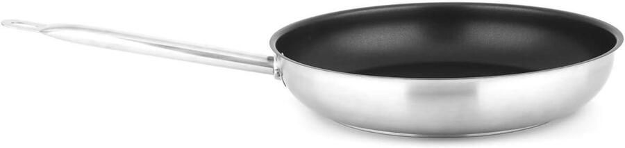 Braadpan Roestvrij Staal Universele Pan Veelzijdig Koken Antiaanbaklaag 48 Liter Zilver