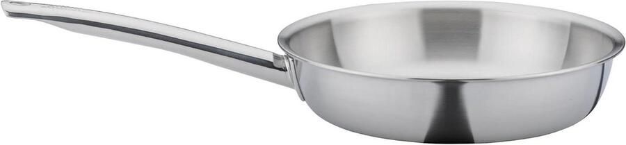 Braadpan Roestvrijstalen pan Veelzijdig Koken Gepolijst braadoppervlak 24 cm Roestvrij staal