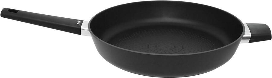 Braadpan Rond Koekenpan Diep Knapperig Braden Honingraat Bodem 32 cm Zwart