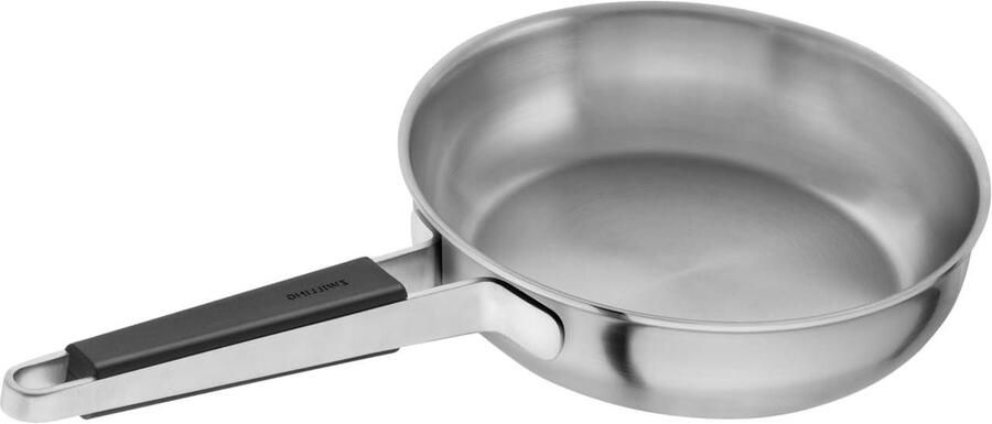 Braadpan Kookpan Stoofpan Langzaam Garen Roestvrij Staal 20 cm Zilver