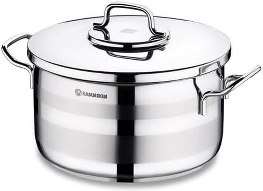 Braadpan RVS Kookpot Maaltijden Bereiden Gelijkmatige Warmteverdeling 16 cm 1.8 Ltr Zilver