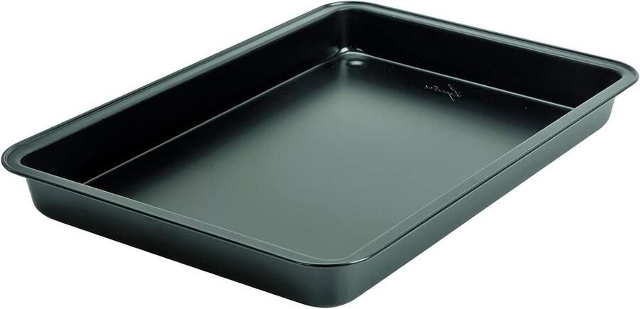 Braadpan Staal Ovenschaal Bakplaat Oven Gebruik Antiaanbaklaag PFOA-vrij 42 x 29 cm Zwart