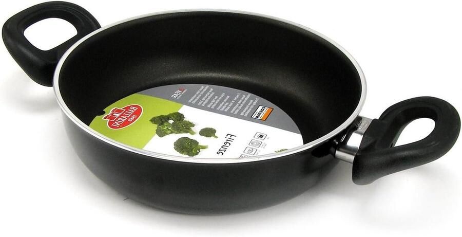 Braadpan Stoofpan Sauspan Langzaam Garen Nikkelvrij 24 cm Zwart