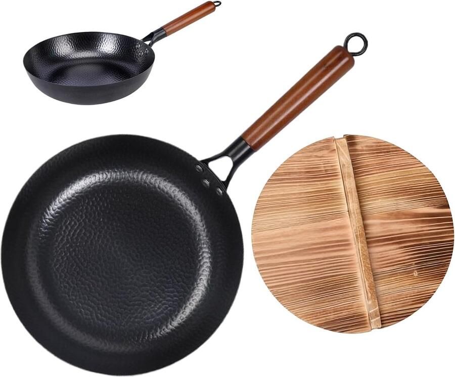 Braadpannen Antiaanbakpannen sauteer Snel koken Gelijkmatige warmte 28 cm Meerkleurig