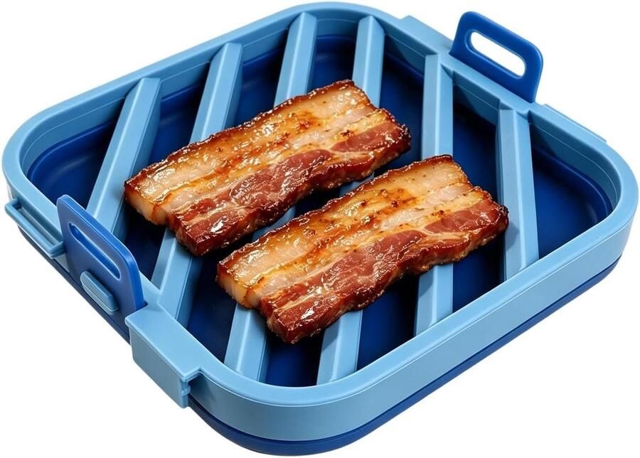 Luchtfriteuse rek Oven accessoires Gezonder koken Vet scheidend ontwerp 168 cm Blauw