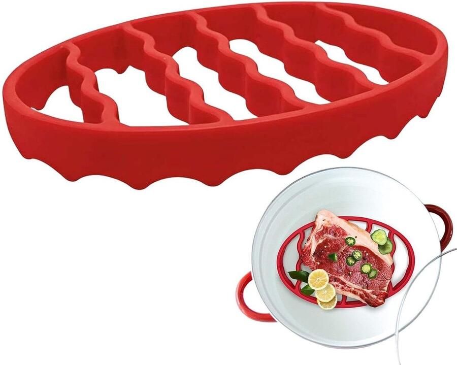 Braadrek Koelrek Bakaccessoire Gezonder Koken Innovatief Vetafvoer 173 x 201 cm Rood