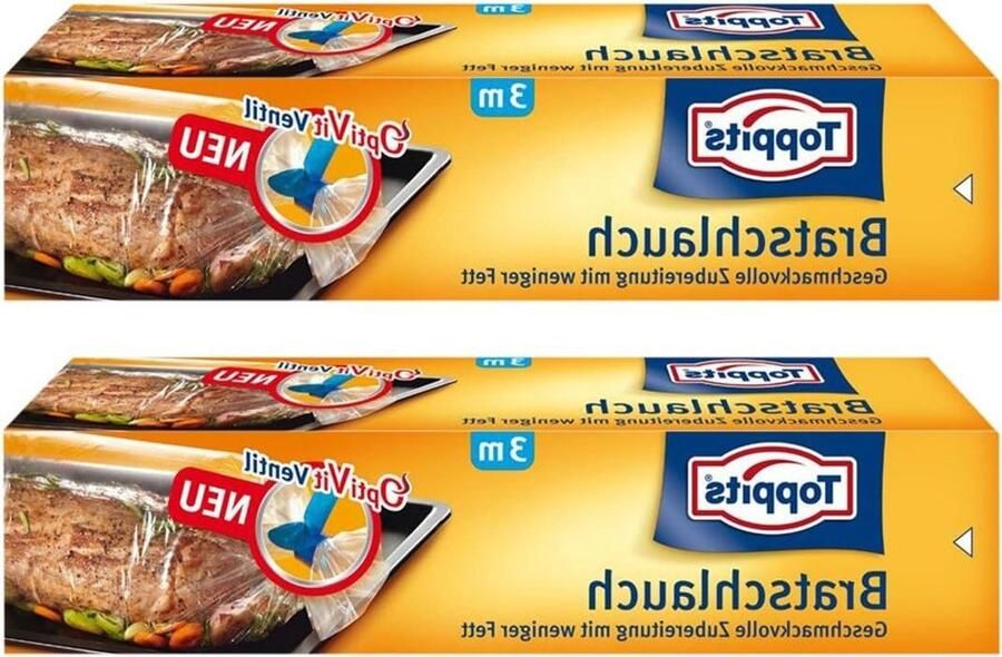 Braadslang Set Ovenzakken Sappig Garen Ventilatie Systeem 2x 3 Meter Transparant