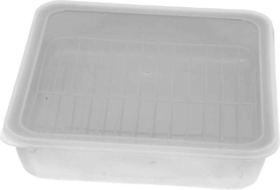 Braadslede Met Rooster Oven Pan Vlees Grillen Gelijkmatige Warmte 21x21x5 cm Multi