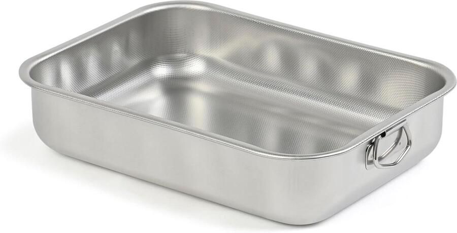 Braadvorm Bakplaat Roestvrij Staal Oven Gebruik Inklapbare Hoogte 20 cm Zilver