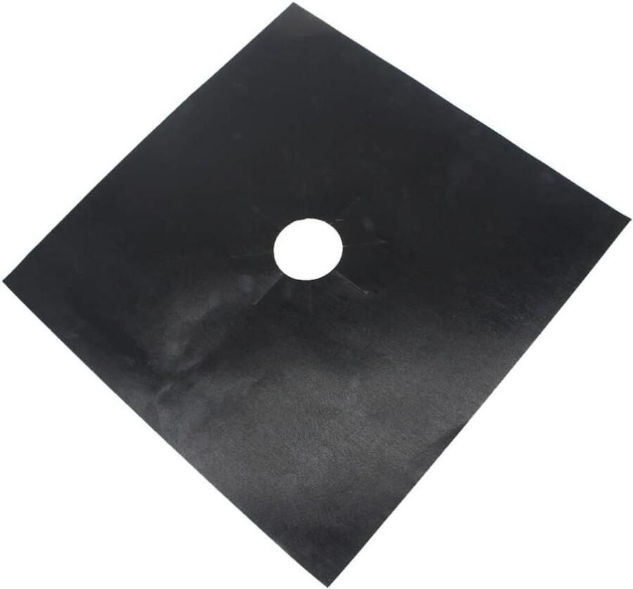 Brander Beschermers Kookplaat Bekleding Kookplaat Schoonhouden Hittebestendig Materiaal 27 x 27 cm Zwart