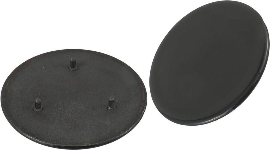 Branderkap Gasfornuis Kookplaat Deksel Koken Repareren Verbeterde Gietijzeren Versie 32 inch diameter Zwart