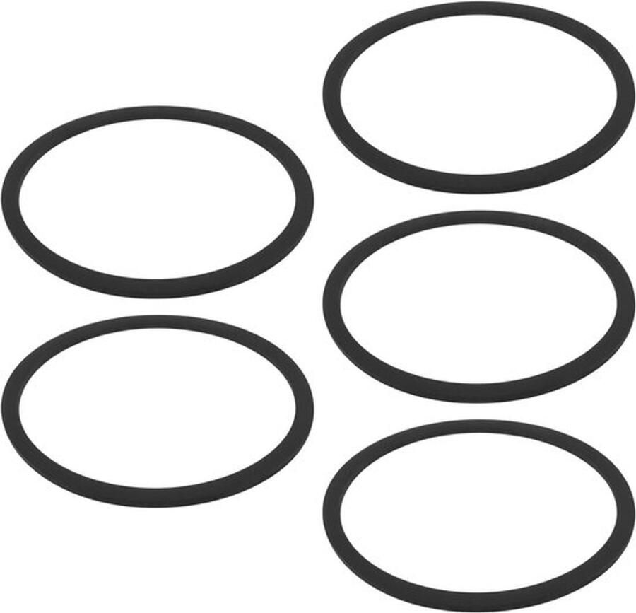 Branderkap Pakking 5 stuks RVS Ingebouwd Fornuis Zwart Compatibel met Cramer Compatibel met Dometic Geschikt voor 59x52x1.5mm