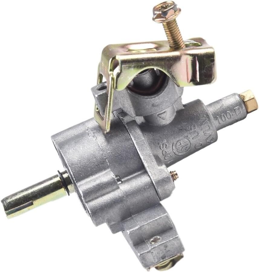 Branderventiel Bakplaat Vervangingsonderdeel Grill Warmteregulatie Grillen Nauwkeurige Vlamcontrole 9 x 8 x 5 cm Zilverkleurig - Foto 1