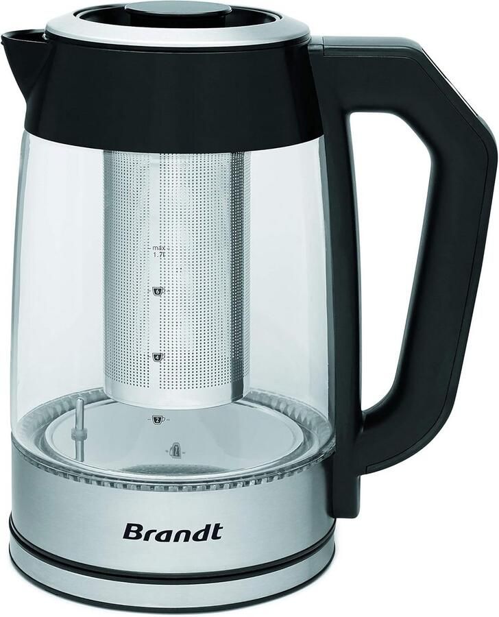 Brandt TH1700EV theepot programmeerbaar 1 7 l 2200 W temperatuurregelaar warmhoudfunctie glas
